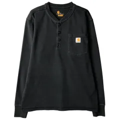古着 カーハート Carhartt RELAXED FIT ヘンリーネック サーマルロンT ハニカム メンズM相当/eaa599432