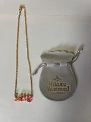 【H2-40】◎  Vivienne Westwood　LOVE ネックレス