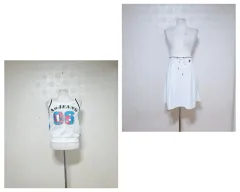 A6/レディースセット66/ノースリーブTシャツ66/バンディングスカート66