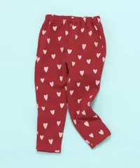 【2026年春新作】DAISUKI総柄パンツ 9分丈　BREEZE J120926 　レッド