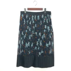 MAX&CO マックス&コー 花柄プリーツロングスカート 大きいサイズ:48     ブラック レディース / 240001172613のサムネイル