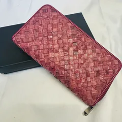 S【箱つき】長財布 蛇革 PYTHON SKIN genuine  ピンク 本革