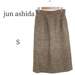 ★美品 jun ashida ジュンアシダ 毛皮 茶 タイトスカート Sのサムネイル