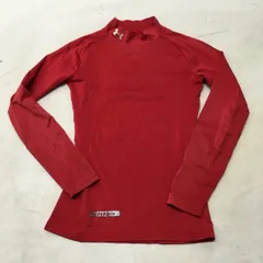 送料無料★UNDER ARMOUR ヒートギア★アンダーシャツ★YMD ジュニア　子供　赤　キッズ#51211sbn