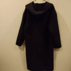 SENCE OF PLACE by URBAN RESEARCH  フード付きロングコート  黒　ブラック