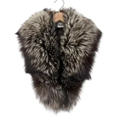 ZM1698  SAGA FOX サガフォックス　ファーティペット　ストール　ブラウンミックス　レディース　着物　振袖