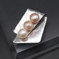 L451 淡水真珠 パール ペンダント トップ ピンク系カラー デザイン シルバー チャーム ヘッド 6月誕生石