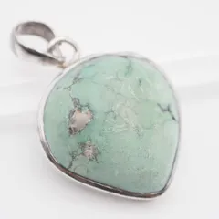 L156 ターコイズ トルコ石 925刻印 ペンダント トップ デザイン シルバー チャーム ヘッド ヴィンテージ 12月誕生石