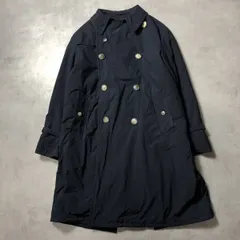 GQ4368◇KAPTAIN SUNSHINE : PRIMALOFT中綿ダブルブレストトレンチコート◇S◇ネイビー リップストップ ベルト欠品 キャプテンサンシャインのサムネイル