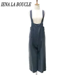 IENA LA BOUCLE イエナラブークル ハイツイストウール 40sオーバーパンツ サロペット 36GRY/グレーのサムネイル