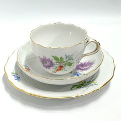 未使用品 Meissen マイセン フラワーブーケ 昆虫 トリオ - メルカリ