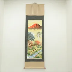 野村雪江　　絹本着色　【　秋の瀑布図　】　合箱　　肉筆　掛軸一幅　　模写　190 2026年最新】肉筆絹本画の人気アイテム - メルカリ