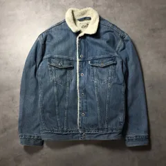 GQ4377◇Levi's : silver Tab 裏ボア シェルパトラッカーデニムジャケット◇S◇インディゴブルー A3180-0000 リーバイス