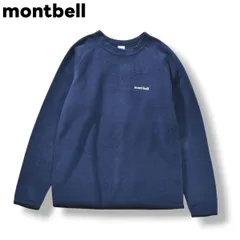 【極暖】 モンベル montbell クリマプラス CLIMAPLUS ライト スウェット プルオーバー フリース クルーネック ラグランスリーブ 160 ネイビー アウトドア カジュアル ウェア トラベル レジャー タウンユース キッズ レディース ♪
