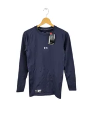 アンダーアーマー◆メンズ UA コールドギア コンプレッションインナー クルー 裏起毛 ネイビー