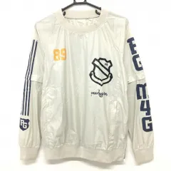 パーリーゲイツ 2WAYスニード ライトベージュ×ネイビー 袖プリント 袖着脱可 ブルゾン メンズ 4(M) ゴルフウェア PEARLY GATES