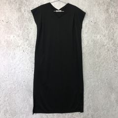 Natural Beauty Basic ナチュラルビューティーベーシック スリット カットソー ワンピース ブラック Mサイズ □〇