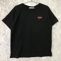 CPCM シーピーシーエム 両面 ハート 刺繍 Tシャツ ブラック Sサイズ □〇のサムネイル