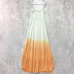 gelato pique ジェラートピケ グラデーション マキシ ワンピース オレンジ/ライトブルー Fサイズ □〇