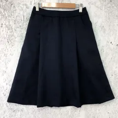 ニッセン タック フレア スカート ネイビー Mサイズ □□のサムネイル