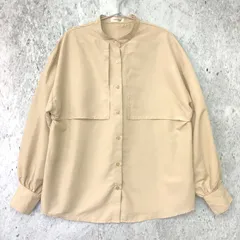Ambre Neige アンブルネージュ ケープカラー ブラウス ベージュ Fサイズ 〇□のサムネイル