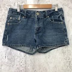 WORKS ワークス デニム ショート パンツ ブルー 61-89サイズ □〇のサムネイル