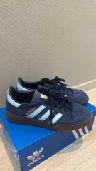 アディダス スペツィアル ネイビー スウェード スニーカー