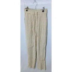 FREE'S MART フリーズマート 楊柳リラックスストレートパンツ ライトベージュ Sサイズ 〇□
