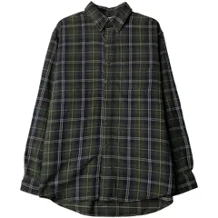 古着 90年代 エルエルビーン L.L.Bean 長袖 ボタンダウン ライトネルチェックシャツ USA製 メンズL相当 ヴィンテージ/eaa599580
