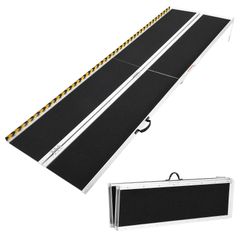 Garvee）車椅子用スロープ、折りたたみ式アルミスロープ、長さ244cm*幅