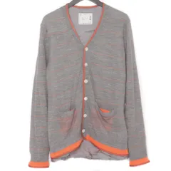 SACAI ボーダーカーディガン サイズ2 グレー 12-00256Mのサムネイル