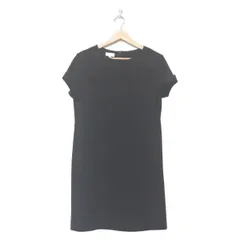 ESCADA SPORT(エスカーダスポート) ワンピース サイズ36 S レディース美品  - 黒 クルーネック/半袖/ミニ/レース