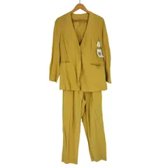 ロペ ROPE 【おうち服】【セットアップ対応】コットンリネンジャケット ツイルイージーパンツ セットアップ レディース  36