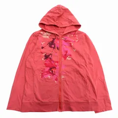 エディーバウアー EDDIE BAUER お花 プリント ジップアップ パーカー ジャケット ブルゾン フーディー PL ピンク系 レディース♪10のサムネイル