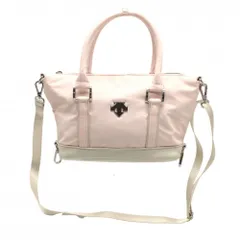 【超美品】デサントゴルフ カートバッグ ピンク×ベージュ 内ポケット ショルダーストラップ付 中田英寿 ゴルフ DESCENTEのサムネイル
