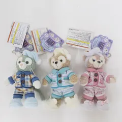 【★加古川物流】中古 ぬいぐるみ シェリーメイ ジェラトーニ ダッフィー ぬいぐるみバッジ ダッフィーフレンズ オータムスリープオーバー【743】