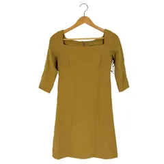 シビラ Sybilla スクエアネック 七分袖ワンピース レディース 表記無 