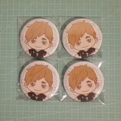 まとめ) ハイキュー 宮 侑 SEGA ラッキーくじ 缶バッジ 未開封