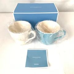 【未使用品】ウェッジウッド WEDGWOOD フェスティビティ アイボリー＆ブルー マグカップ ペア　　M71219-5
