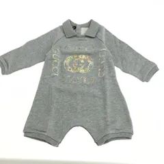 GUCCI グッチ ロンパース サイズ:6/9 6～9M/フロント刺繍    グレー キッズ / 240001178413のサムネイル