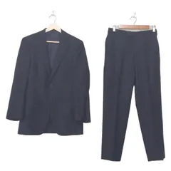 BELVEST(ベルヴェスト) シングルスーツ メンズ - ダークネイビー×黒×ライトグレー ストライプ