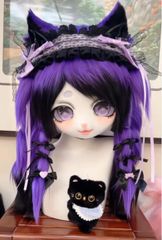 着ぐるみヘッド kigurumi NO.207 猫 ピンク ファースーツ 全頭ヘッド