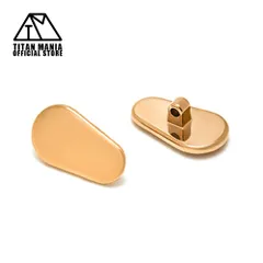 TITAN MANIA チタンマニア 眼鏡 鼻パッド ノーズパッド チタン製 Ver8(GOLD-1) 超軽量 ネジ式 メガネパット 鼻パット チタンメタルパット メガネ サングラス 鼻あて 滑り止め 交換用