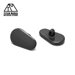 TITAN MANIA チタンマニア 眼鏡 鼻パッド ノーズパッド チタン製 Ver9(BLACK-1) 超軽量 ネジ式 メガネパット 鼻パット チタンメタルパット メガネ サングラス 鼻あて 滑り止め 交換用