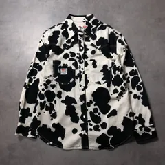 GQ4385◇Levi's / TOY STORY : 牛柄 ウエスタンシャツ◇S◇白黒 定価¥16500- トイストーリー