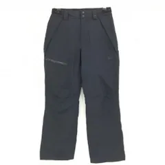 【超美品】オークリー パンツ 黒 立体ロゴ ウエストサイズ調整 裏微起毛 裾二重 メンズ M ゴルフウェア Oakley