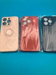 iPhone14 Pro ケース 3個セット リング付き 裏面起毛 マット MagSafe風 まとめ売り