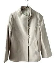 【美品】】KUMIKYOKU クミキョク コート アウター ホワイト レディース 3サイズ D6