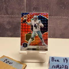 2021 Panini Mosaic Dak Prescott Dallas Cowboys Orange Reactive parallel カード