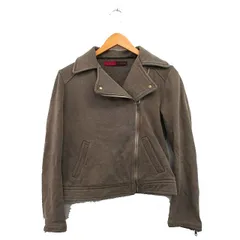 ユナイテッドアローズ UNITED ARROWS ライダースジャケット コットン シンプル カーキ /KT4のサムネイル